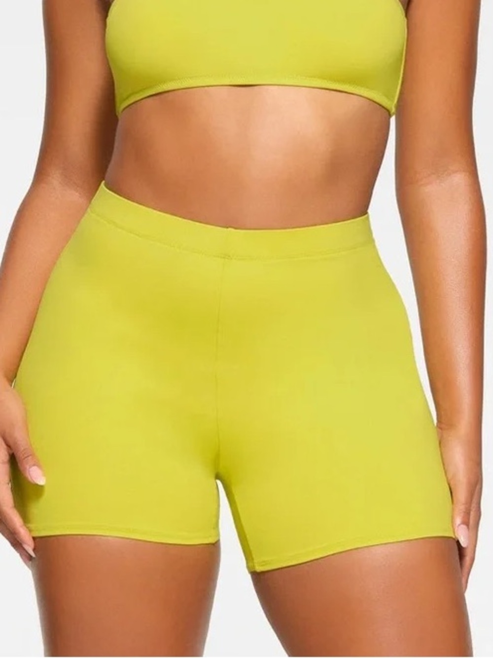 Skims Mid Waist Recycled Swim Shorts Citrus